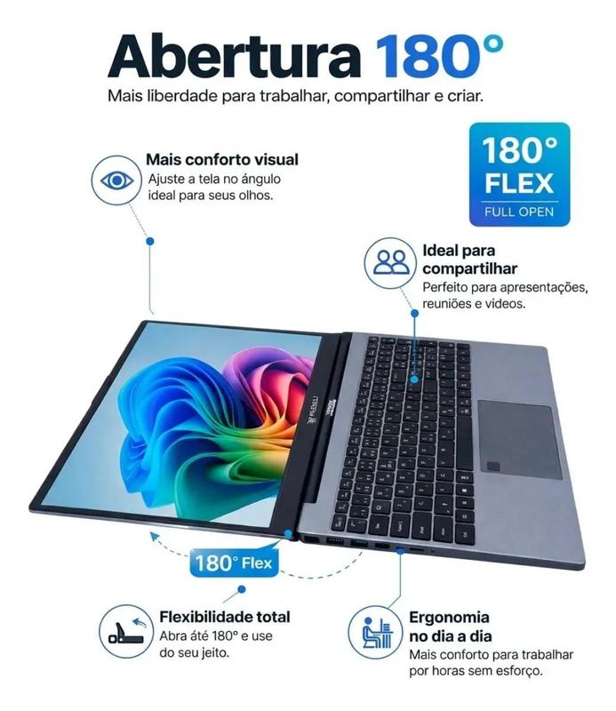 Notebook Touchscreen 15.6 Full HD IPS 16gb Ram 480gb SSD intel